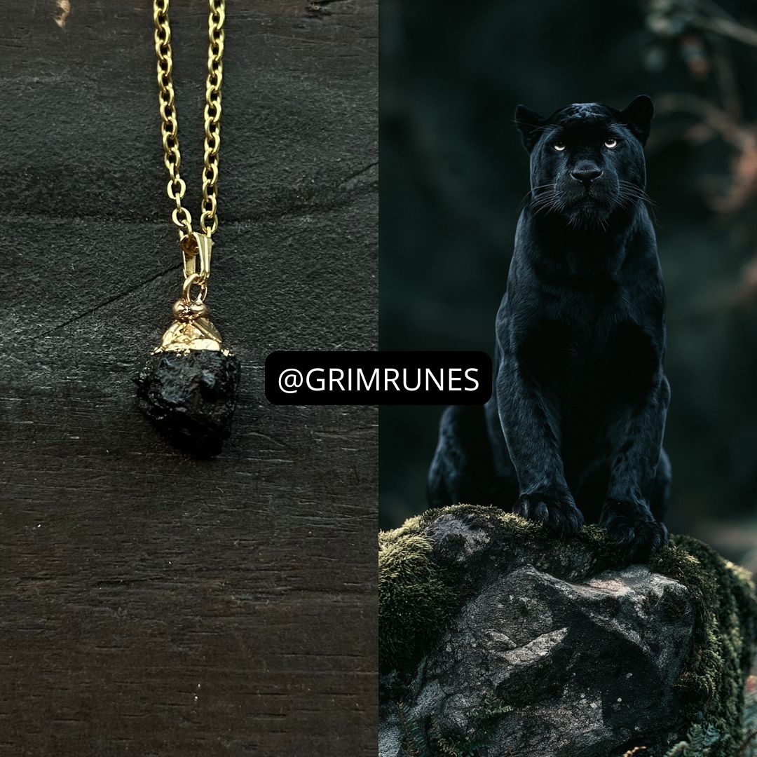 Black Panther Spirit Companion Vessel Magic Necklace