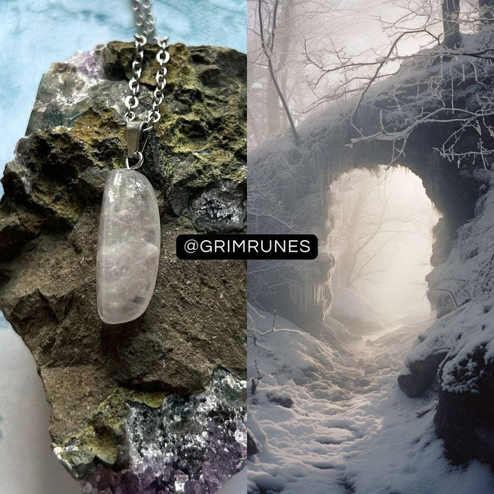 Winter Landscape Astral Realm Portal Enhanced Necklace