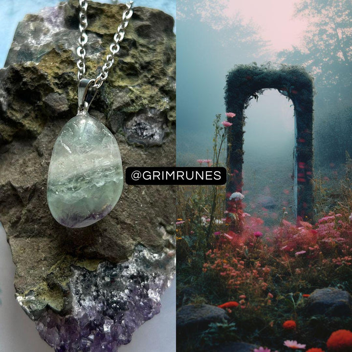 Flower Meadow Astral Realm Portal Enhanced Necklace
