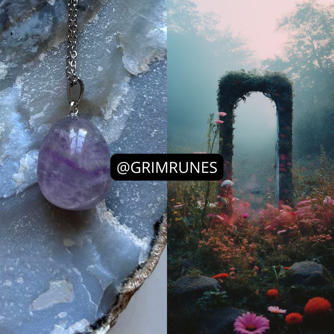 Flower Meadow Astral Realm Portal Enhanced Necklace