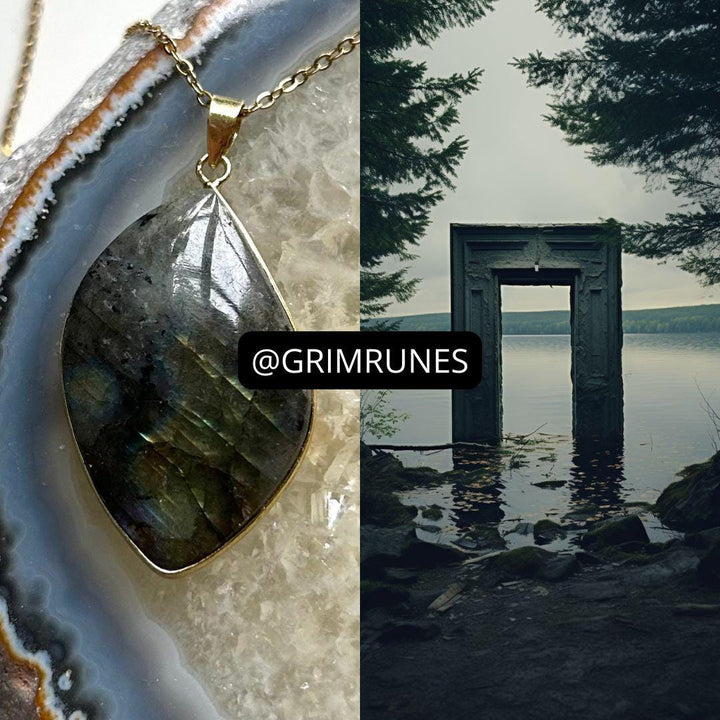 Serene Lake Astral Realm Portal Enhanced Necklace