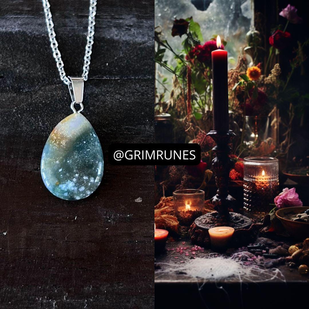 Business Upgrade Spell Better Finances, clients, customers Enhanced Necklace