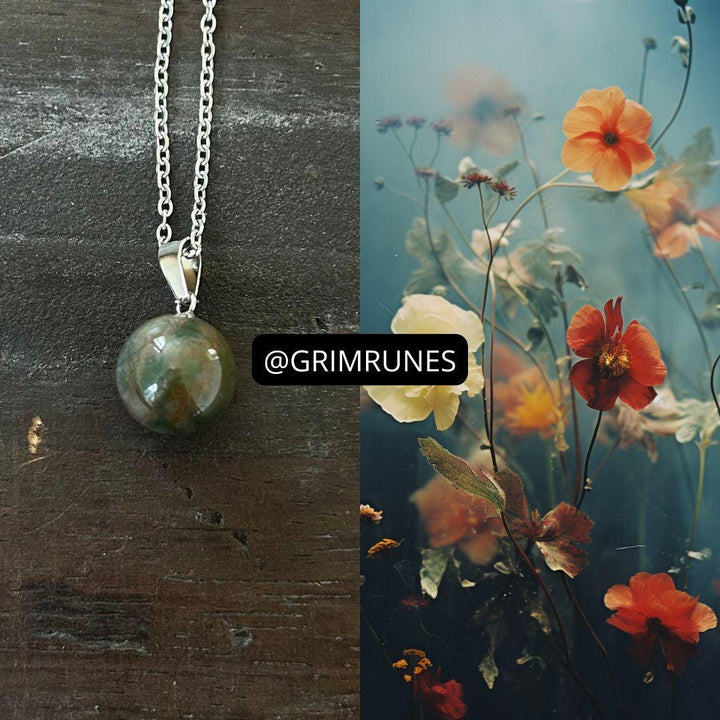 Botanical Blessing Green Thumb Necklace Spiritual Enhanced Conjured Spell