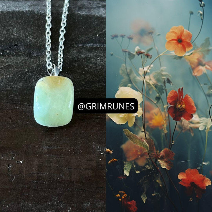 Botanical Blessing Green Thumb Necklace Spiritual Enhanced Conjured Spell
