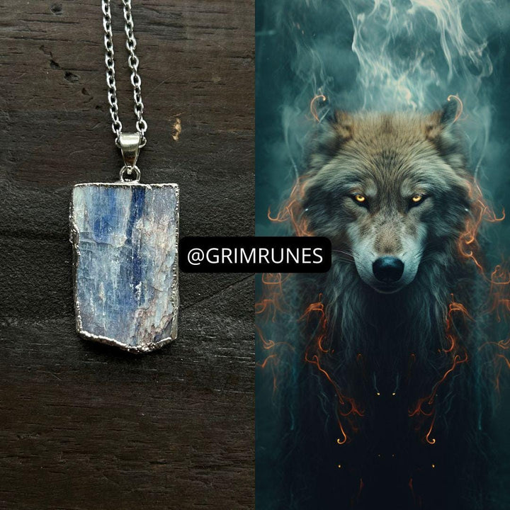 Alpha Male Wolf Energy Power Enhanced Necklace Spell