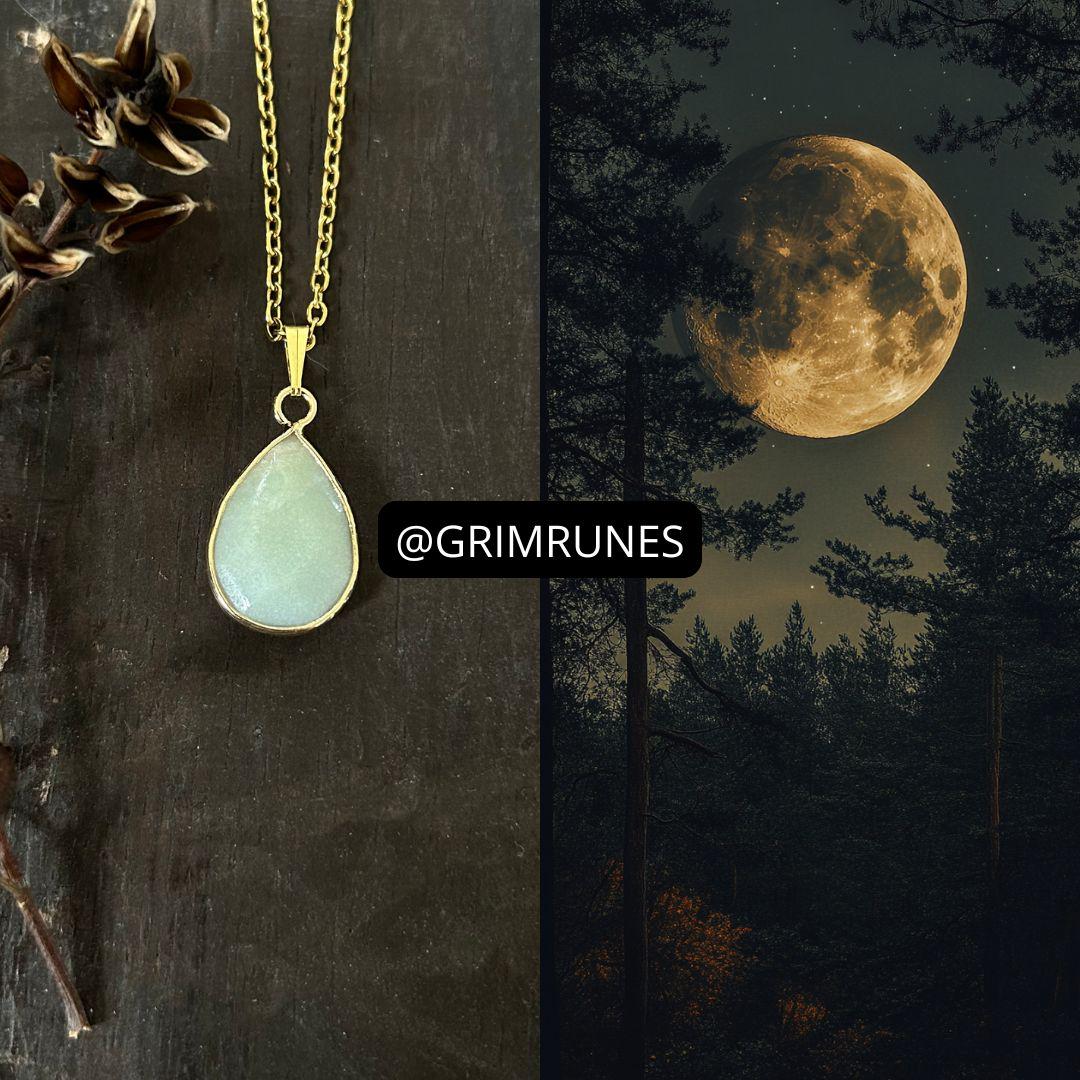 FULL MOON Necklace, Truth, Release, and Illumination