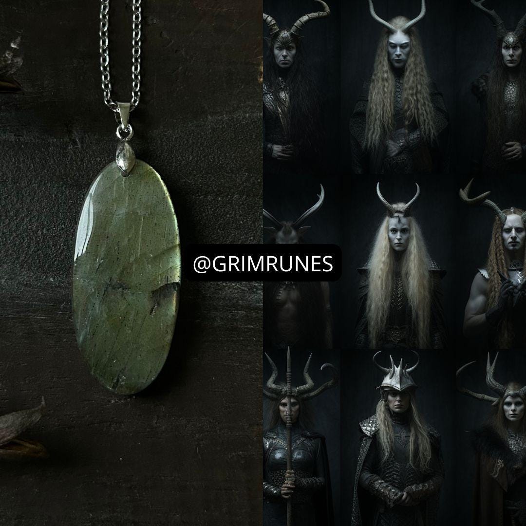 Völuspá's Gateway Spell Enchanced Necklace
