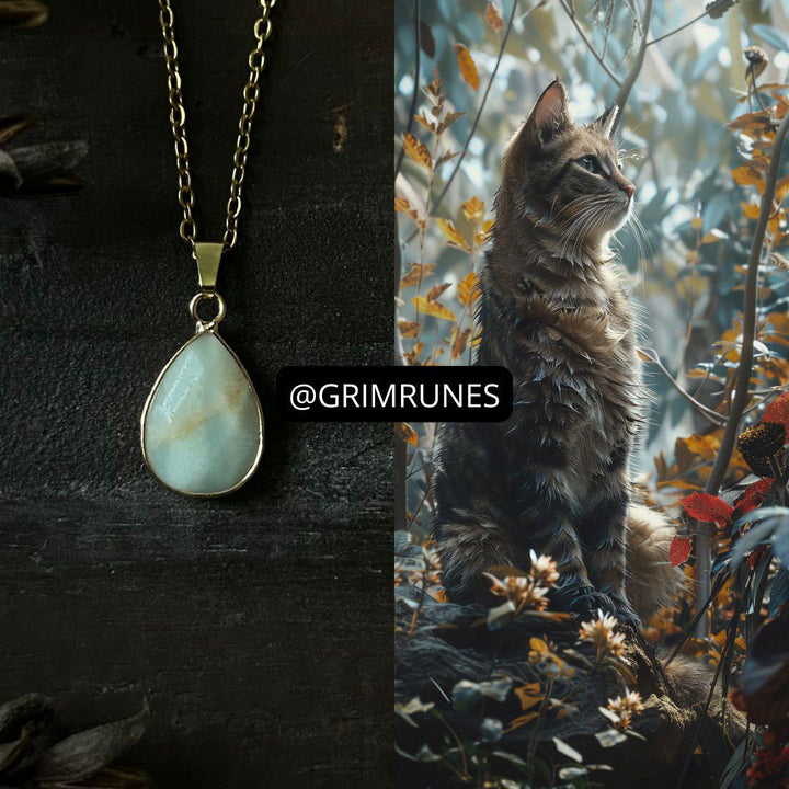 Feline Spirit Companion Feline Spirit Vessel Magic Necklace