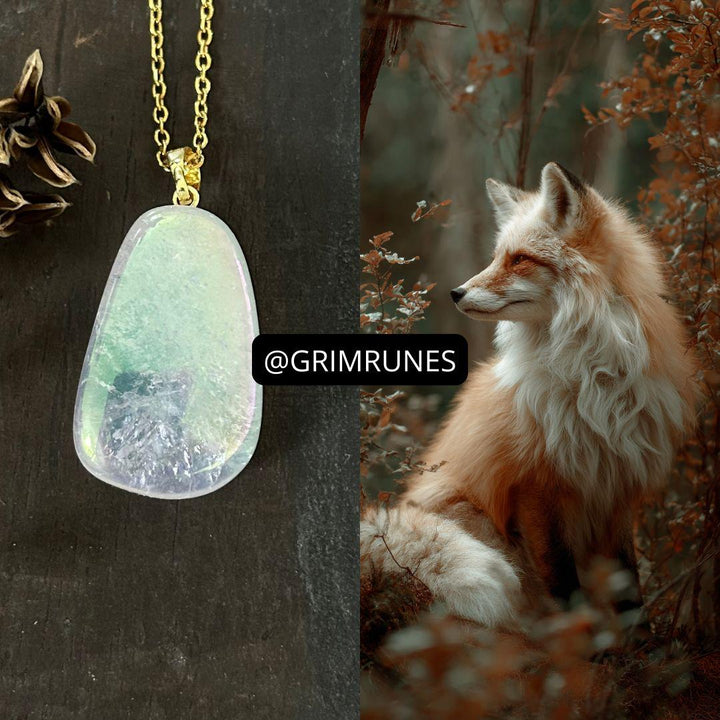 Kitsune Spirit Companion Kitsune Spirit Vessel Magic Necklace