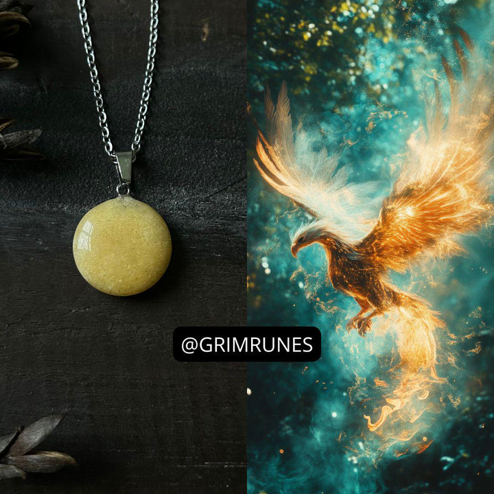 Phoenix Spirit Companion Spirit Vessel Magic Necklace