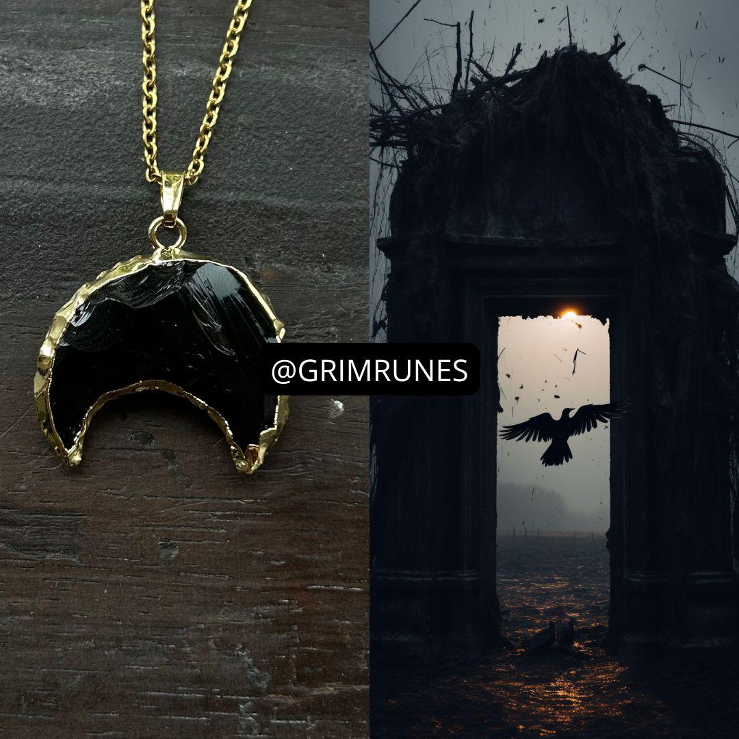 Ravens Astral Realm Portal Enhanced Necklace