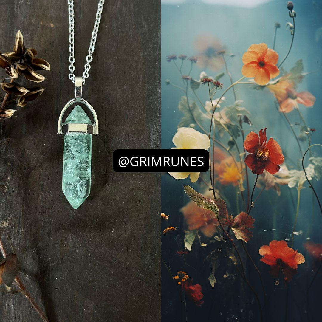 Botanical Blessing Green Thumb Necklace Spiritual Enhanced Conjured Spell