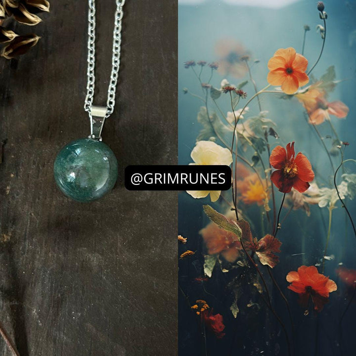 Botanical Blessing Green Thumb Necklace Spiritual Enhanced Conjured Spell
