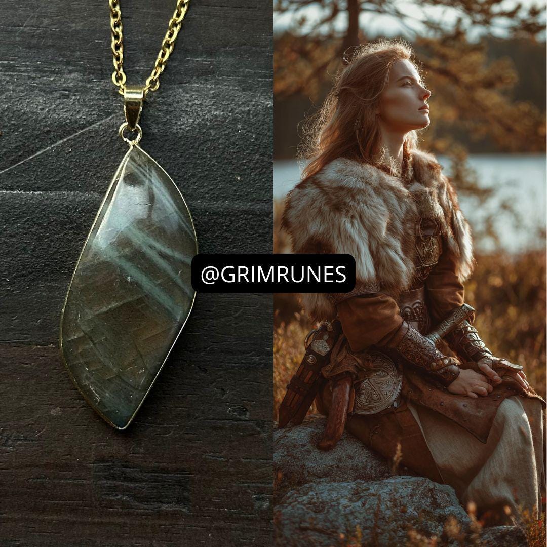 Norse Valkyrie Ancient Spirit Companion Exlusive Object Necklace