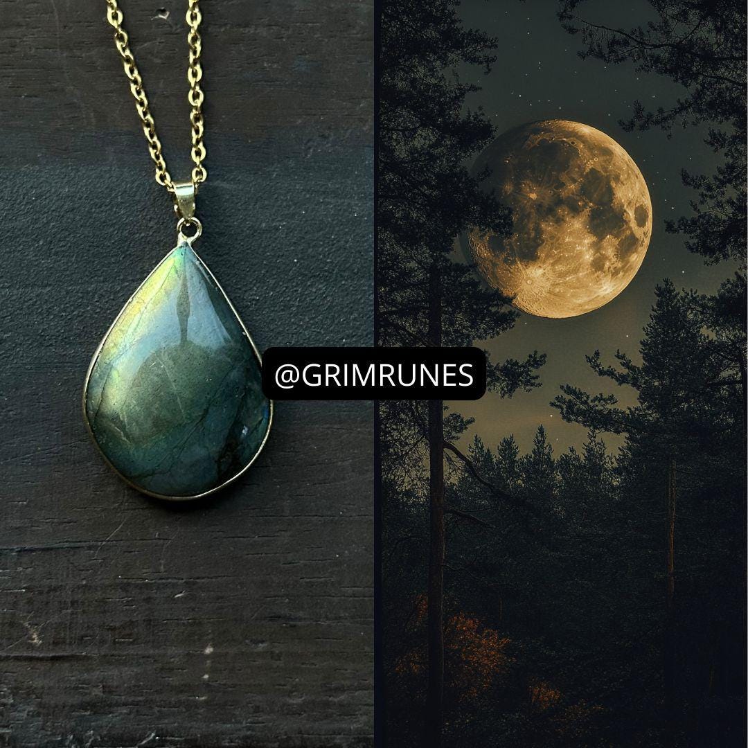 FULL MOON Necklace, Truth, Release, and Illumination