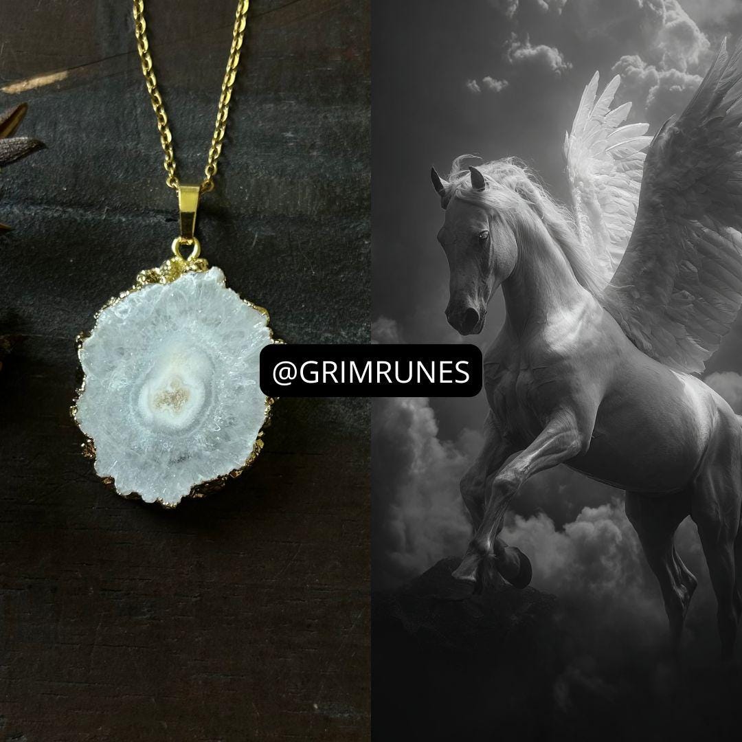 Pegasus Spirit Companion Pegasus Spirit Vessel Magic Necklace