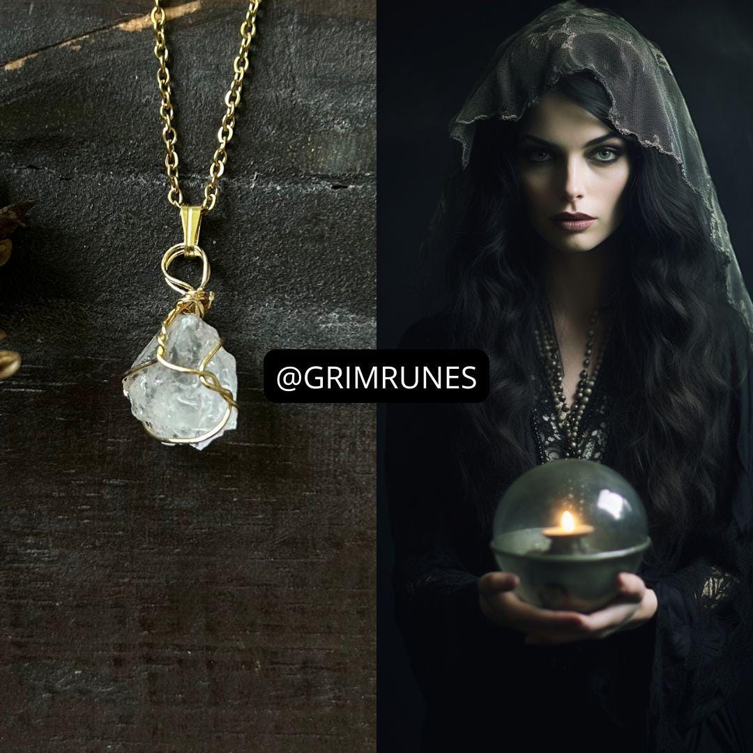 Clairaudience and Mediumship Psychic Gifts Necklace Divination
