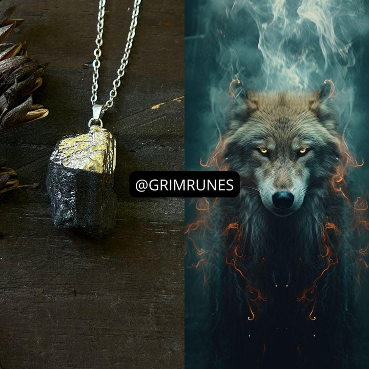 Alpha Male Wolf Energy Power Enhanced Necklace Spell