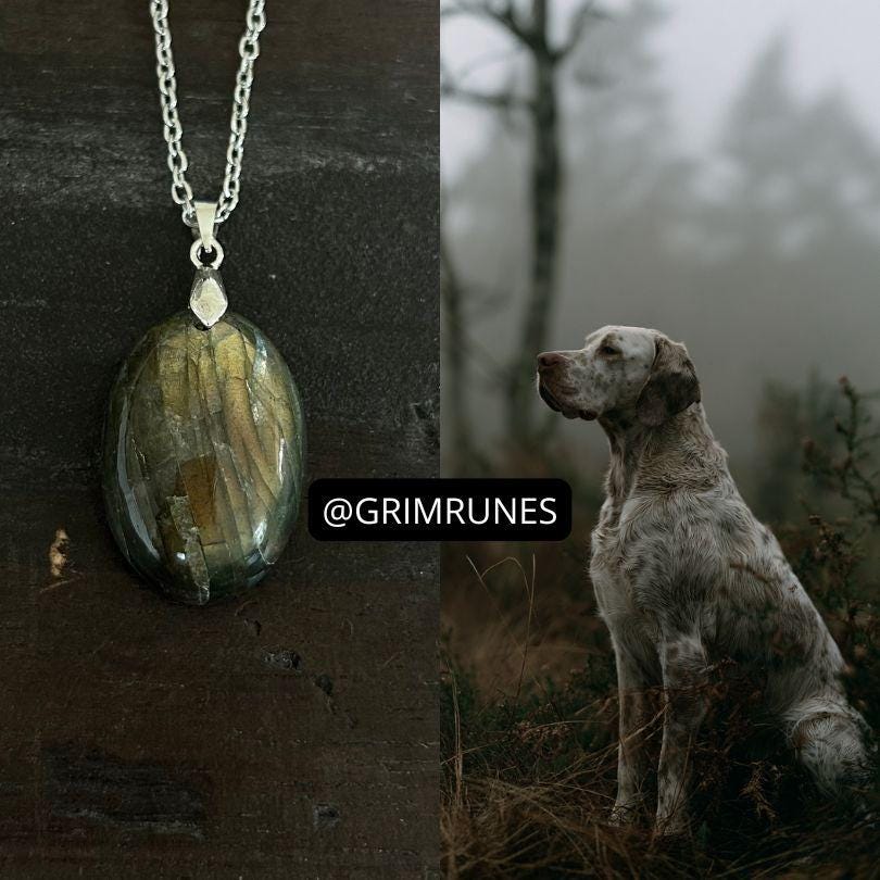 Dog Spirit Companion Spirit Vessel Magic Necklace