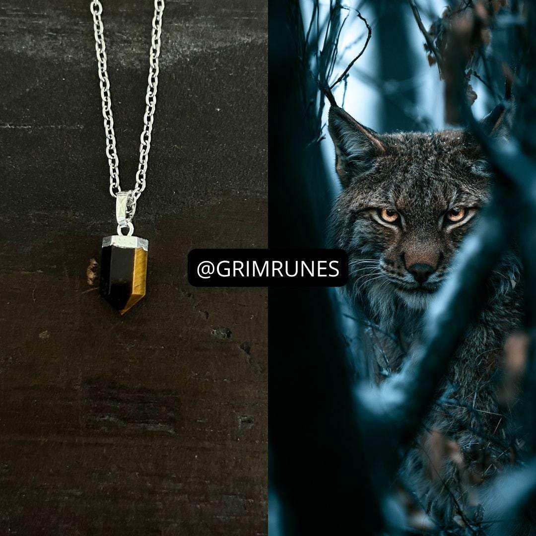 Lynx Spirit Companion Spirit Vessel Magic Necklace