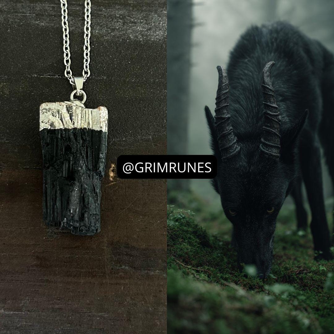 Hellhound Spirit Companion Spirit Vessel Magic Necklace
