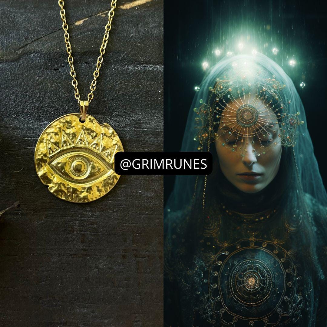 Third Eye Spell Activate Divination Skills Psychic abilities Necklace
