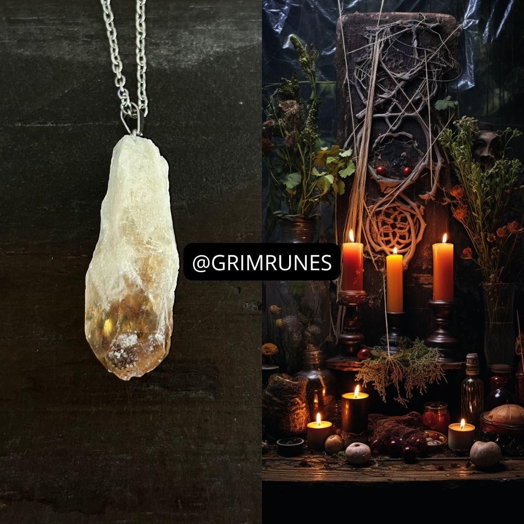 Golden Path Succes Necklace Spiritual Protection Enhanced Conjured Spell