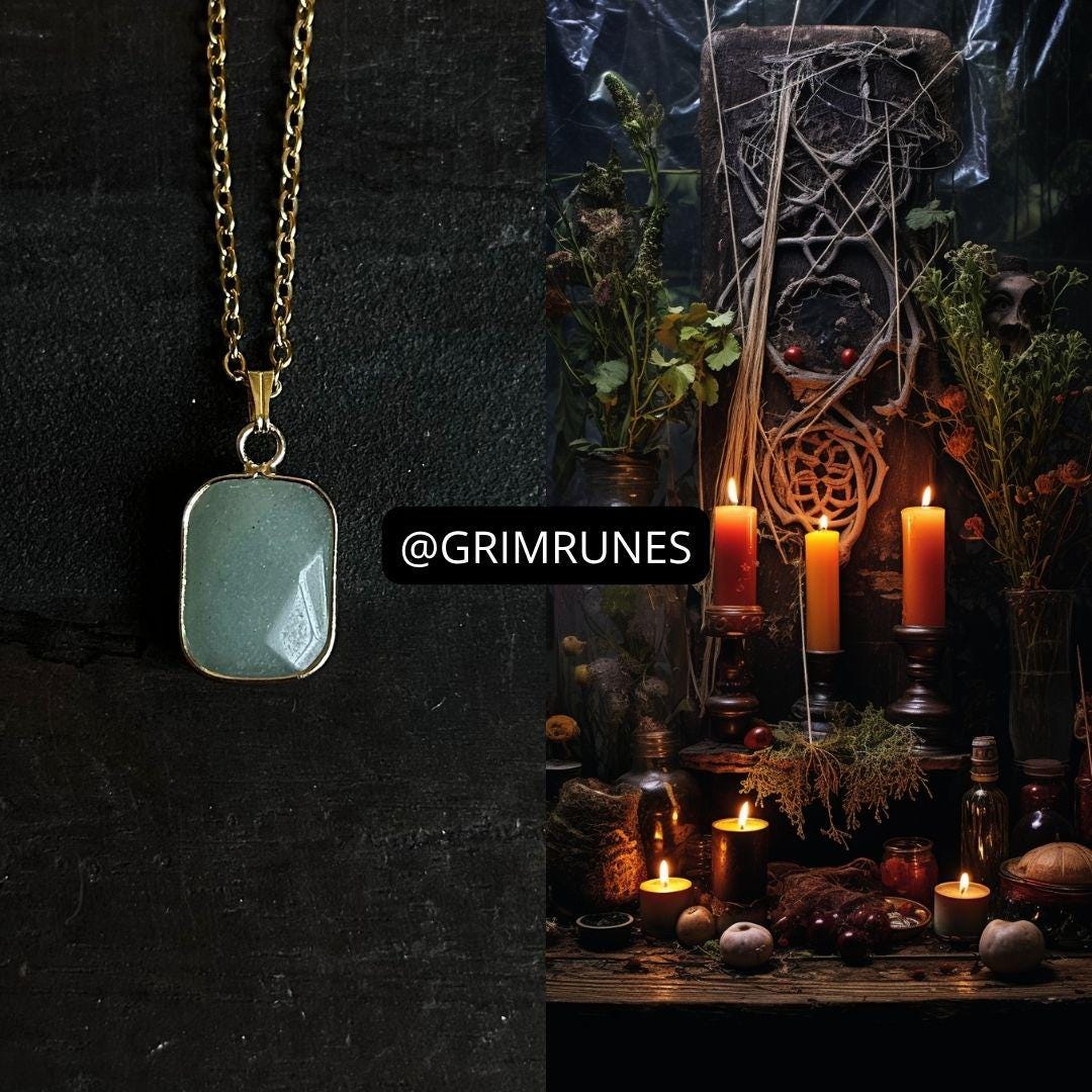 Golden Path Succes Necklace Spiritual Protection Enhanced Conjured Spell