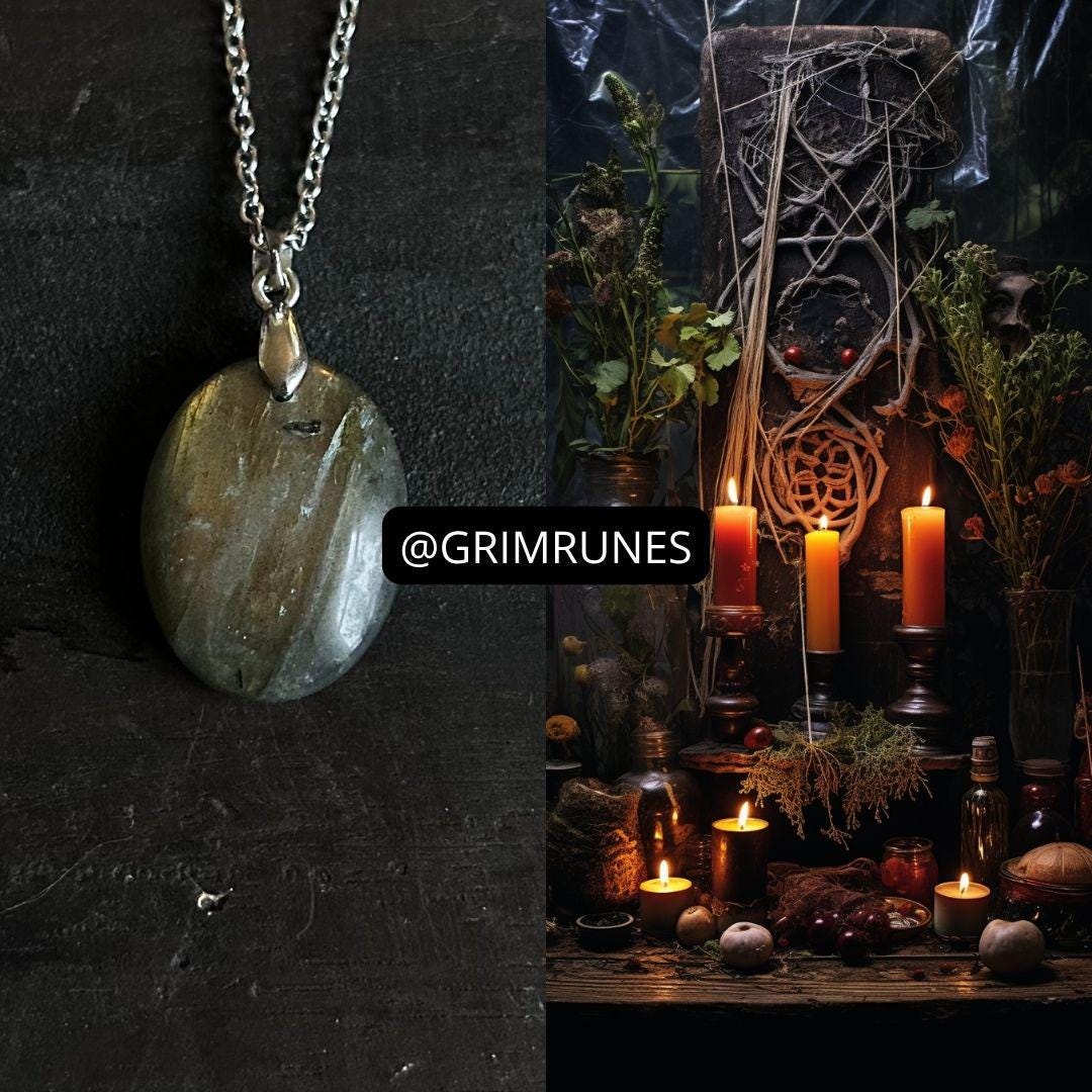 Golden Path Succes Necklace Spiritual Protection Enhanced Conjured Spell