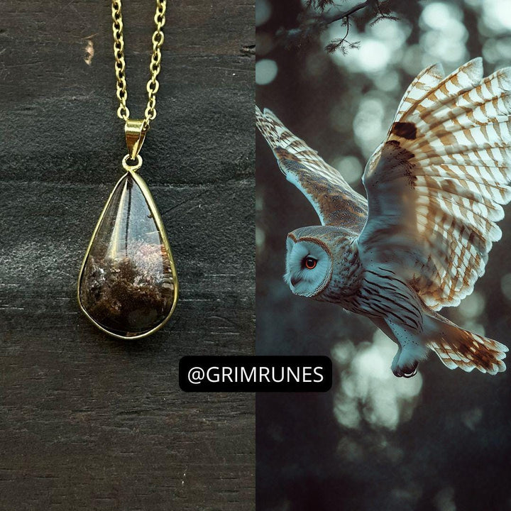 Owl Spirit Companion Vessel Magic Necklace