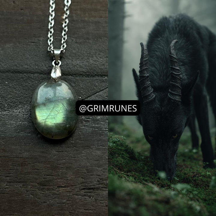 Hellhound Spirit Companion Spirit Vessel Magic Necklace