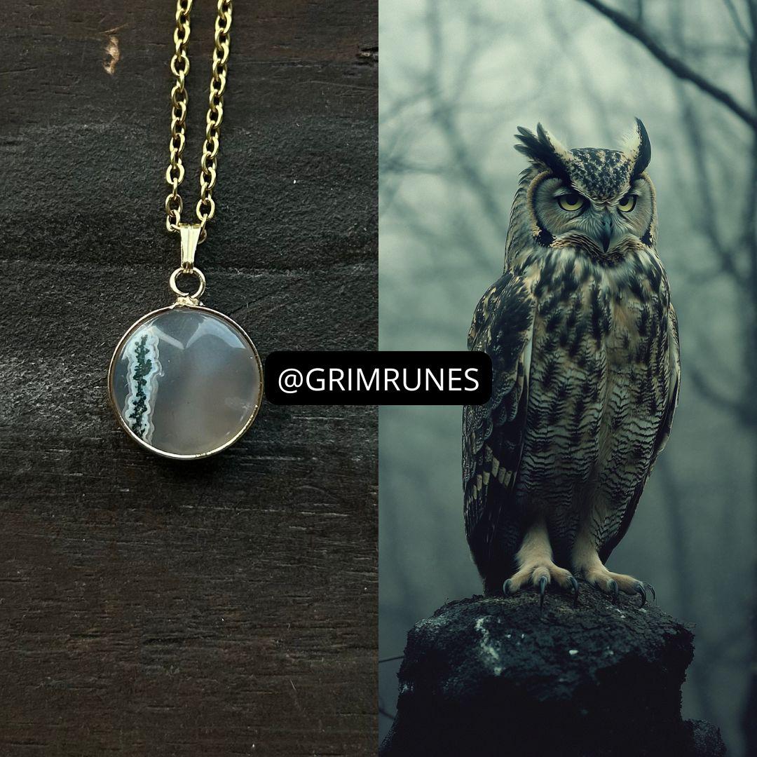 Owl Spirit Companion Vessel Magic Necklace