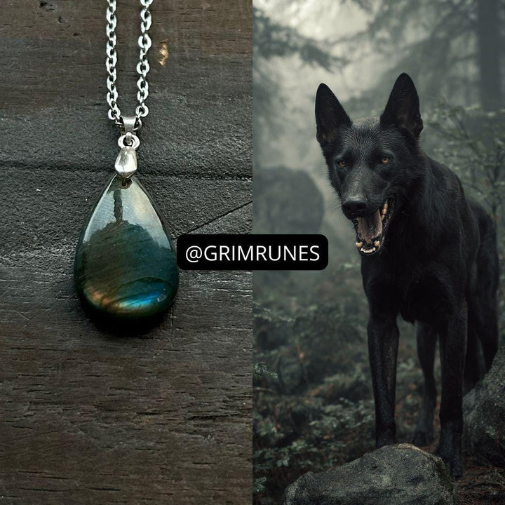 Hellhound Spirit Companion Spirit Vessel Magic Necklace